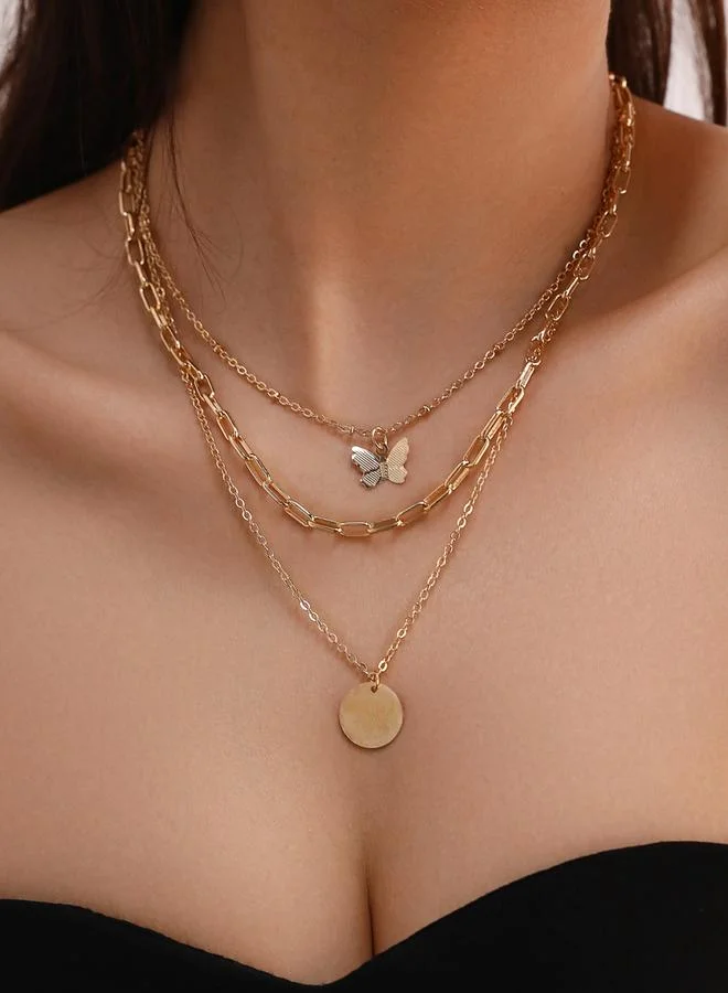 Take Two  Pack of 2 - Gold Layered Necklace for Women | Best Price UAE